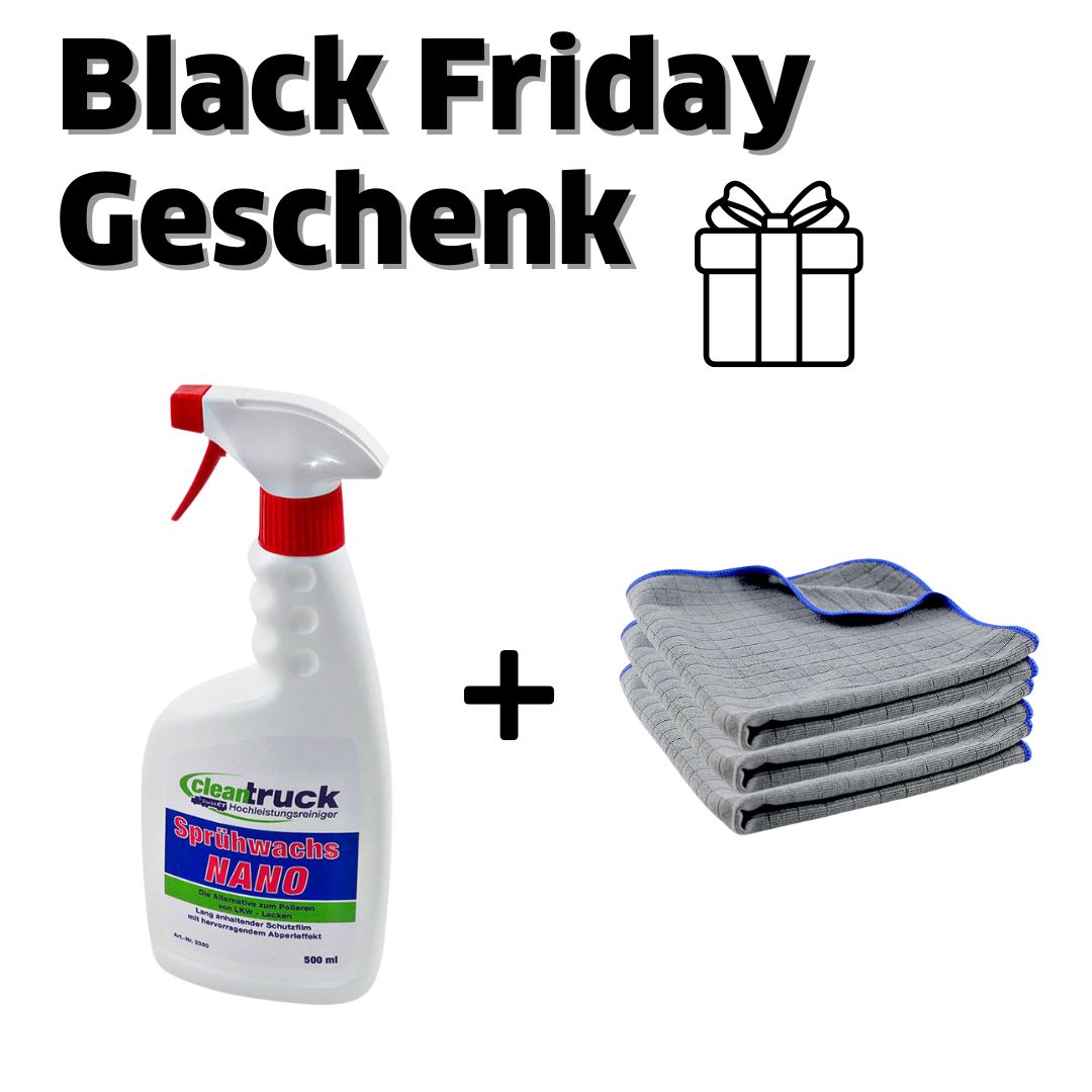 Black Friday Geschenk - 1x Sprühwachs + 3 Premium Poliertücher